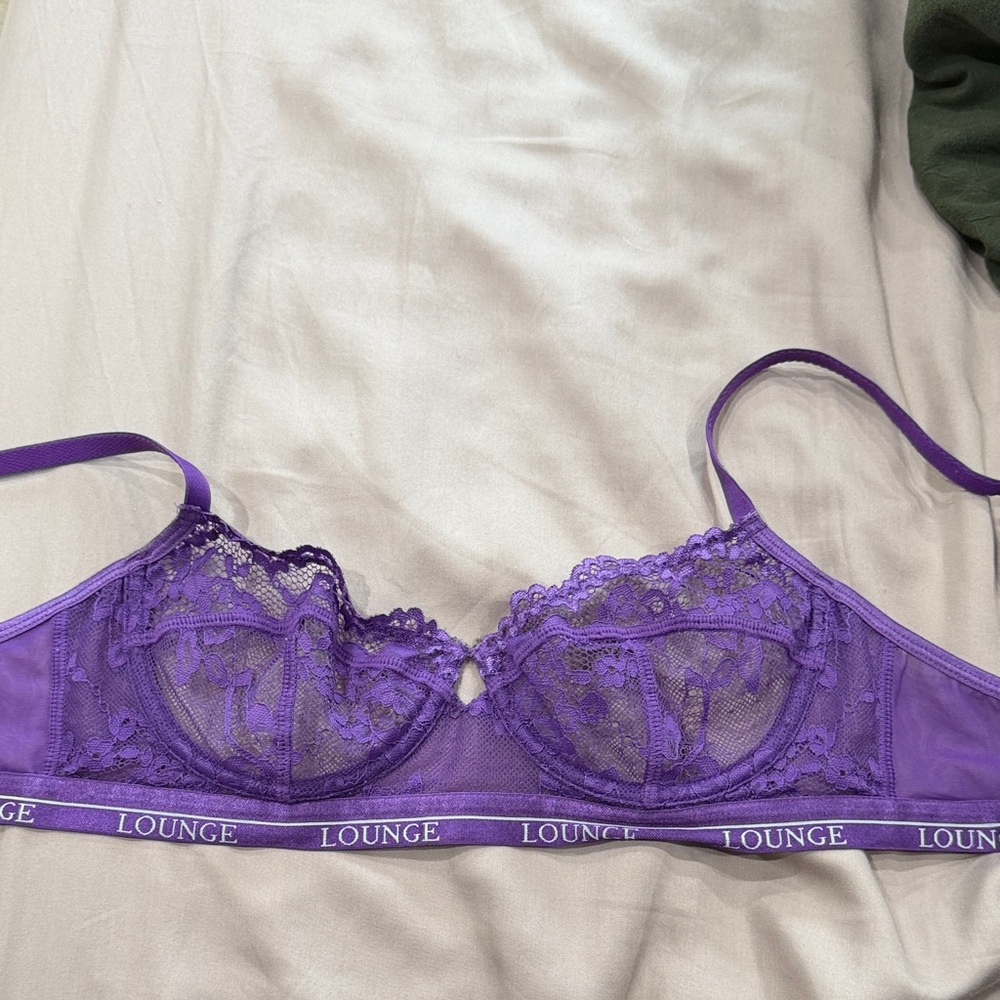 Lounge Purple Lace Bralette